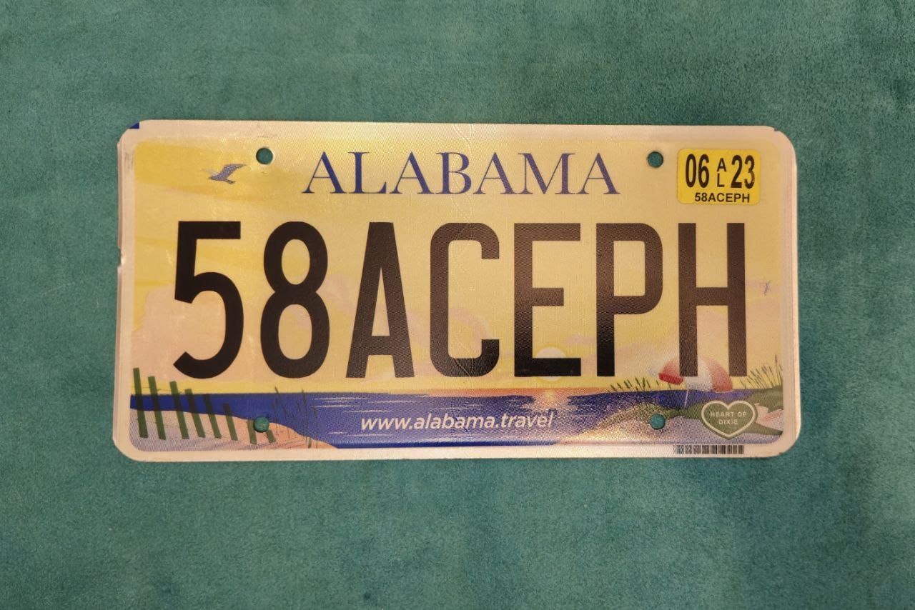 پلاک اتومبیل آمریکایی