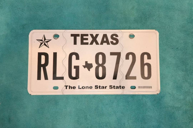 پلاک تزئینی خودرو تگزاس آمریکا