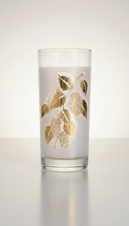 لیوان فرانسوی انگوری طلاکوب