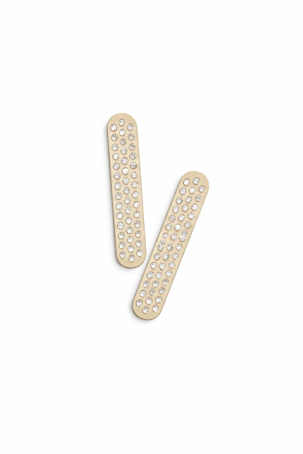 شبرنگ انگشتی سفید اتریشی اصل با نگین سفید مجموعه 2 عددی