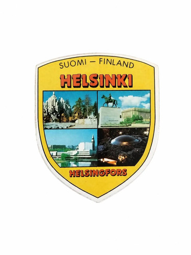 استیکر یا برچسب اوریجینال آلمانی شهر هلسینکی Helsinki