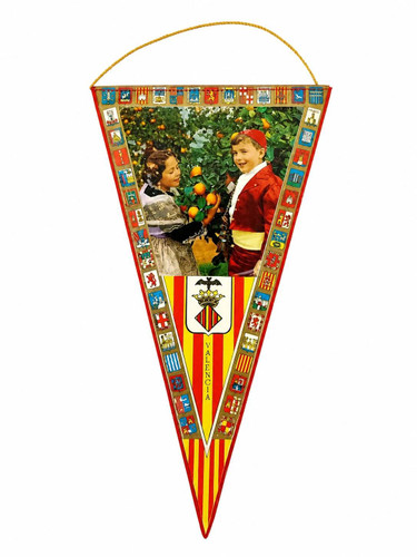 پرچم سه گوش کلکسیونی و زیبای اسپانیا Valencia
