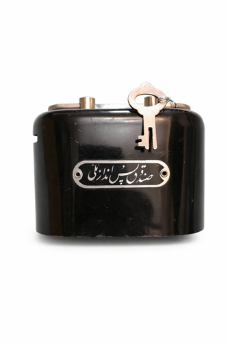 صندوق پس انداز قدیمی کلکسیونی آنتیک اوریجینال بانک ملی ایران