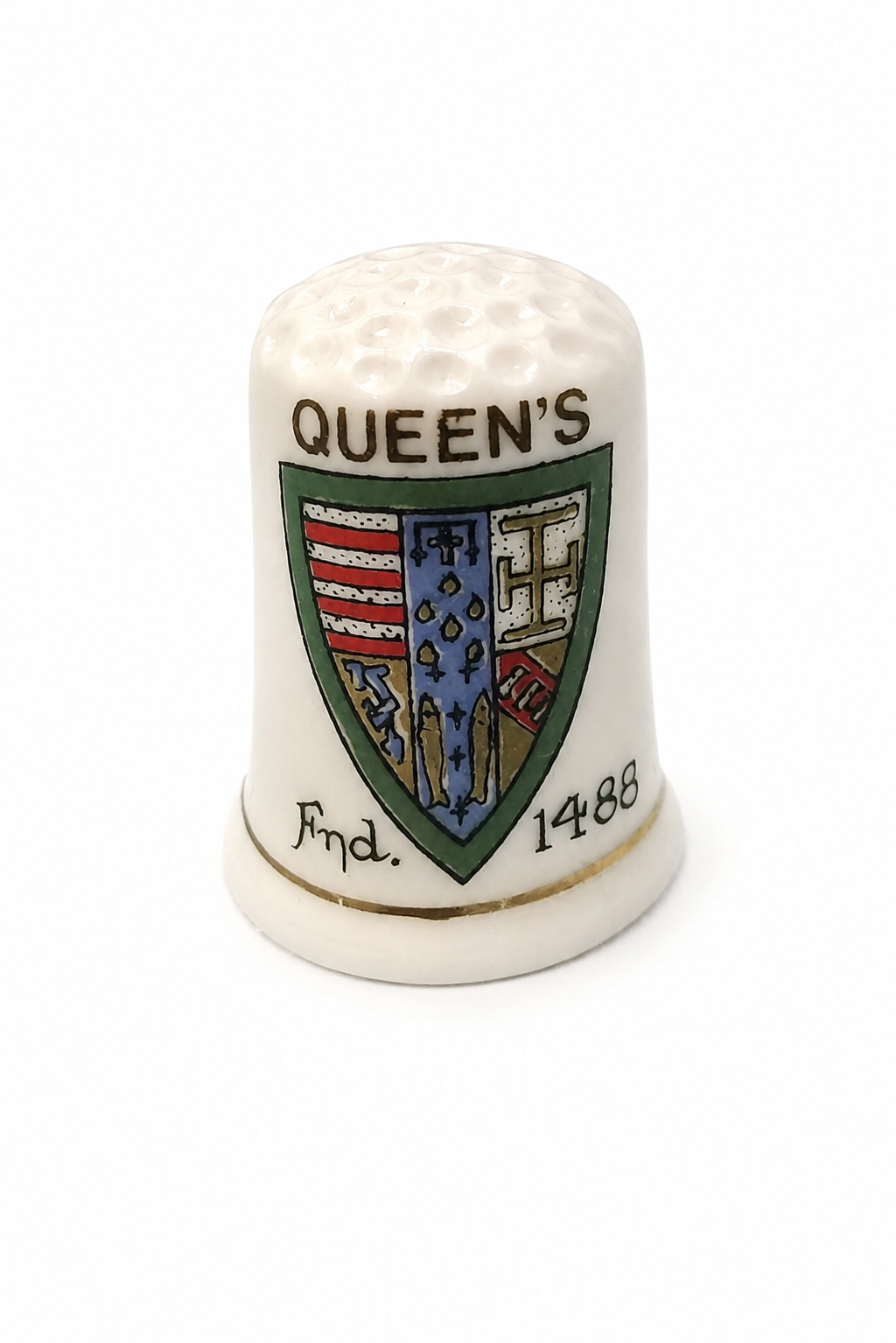 انگشتانه قدیمی کلکسیونی انگلیسی آکبند با طرح Queens