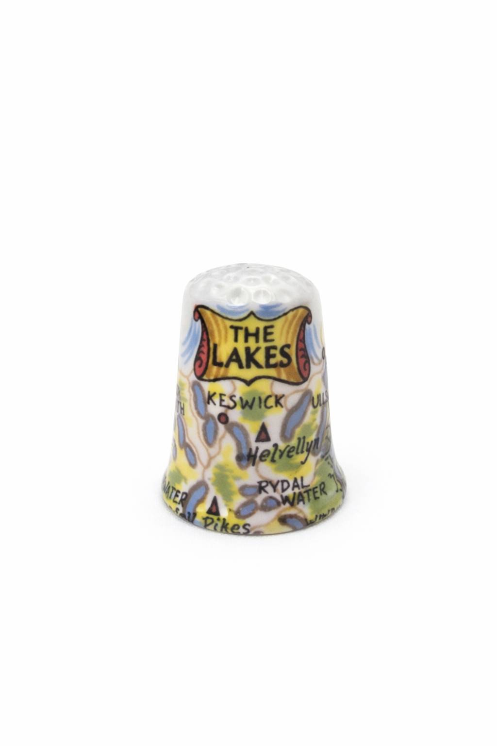 انگشتانه کلکسیونی قدیمی انگلیسی آکبند طرح The Lakes