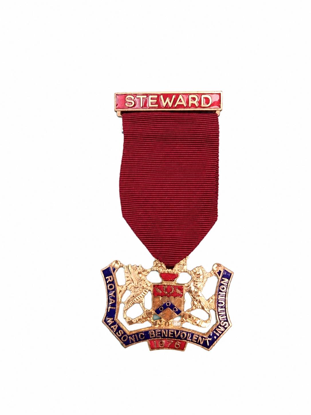 مدال کلکسیونی قدیمی اوریجینال استیوارد steward انگلیس 1976
