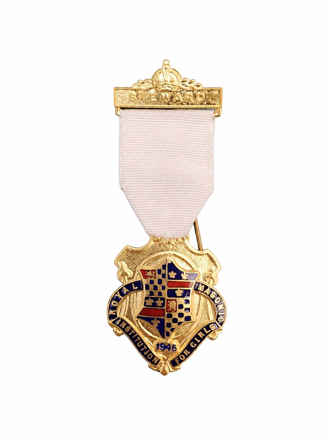مدال کلکسیونی قدیمی اوریجینال استیوارد steward انگلیس 1946