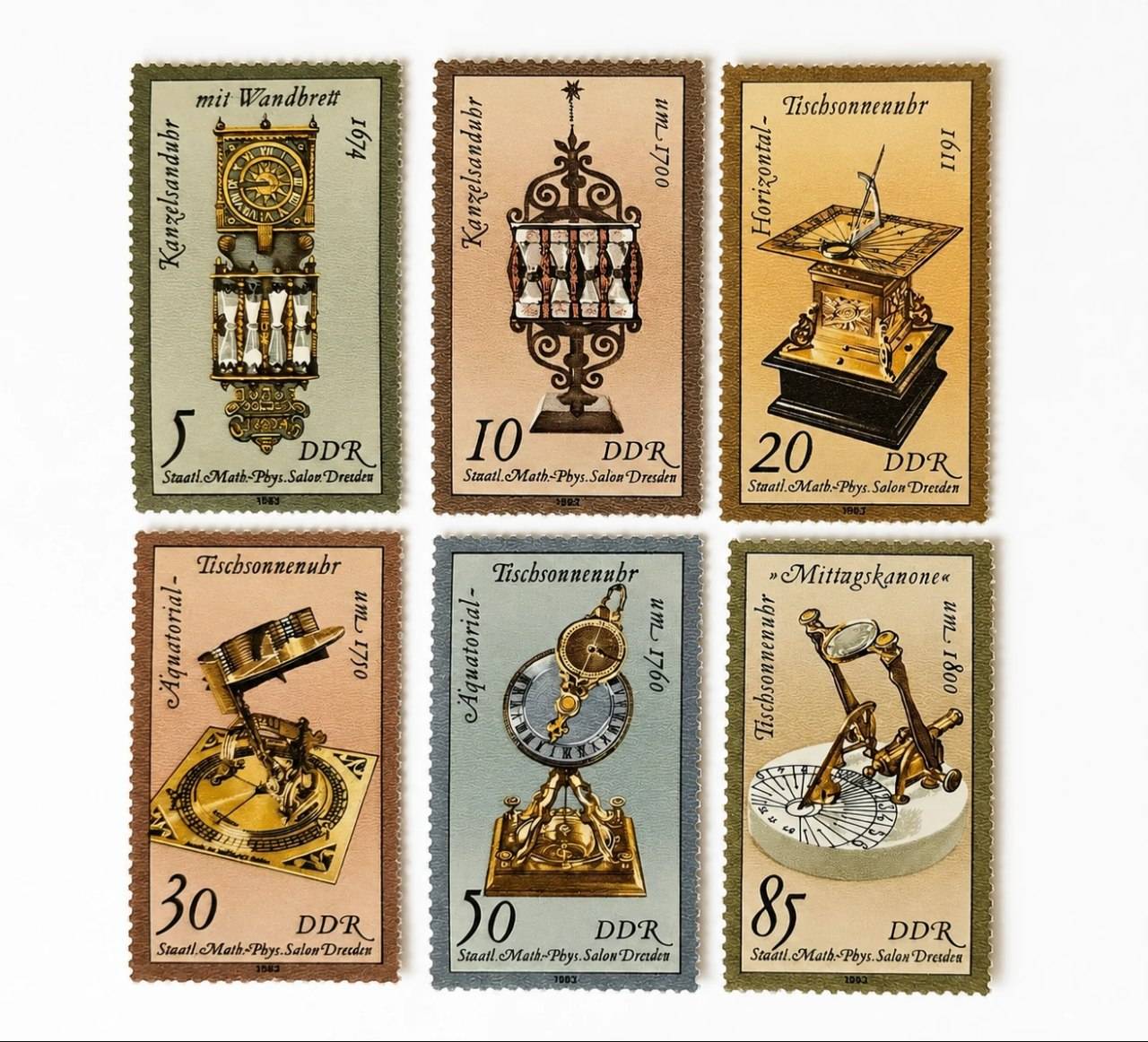 1778320622_461722263 مجموعه سری کامل تمبر آلمان شرقی سال 1983 میلادی کلکسیونی آنتیک - Image 1