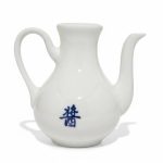 آبلیموخوری یا دکوری مینیمال سفید وارداتی the great wall ceramics