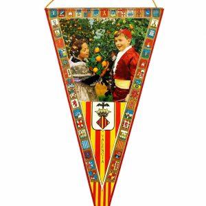 پرچم سه گوش کلکسیونی و زیبای اسپانیا Valencia