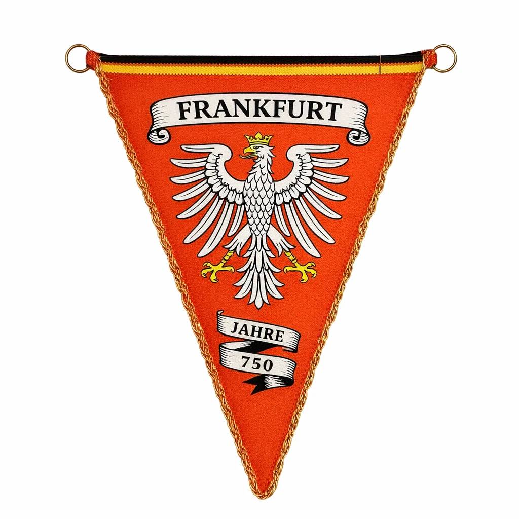 1778920124_2402616486 پرچم سه گوش کلکسیونی و جذاب فرانکفورت آلمان Frankfurt - Image 1