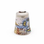 انگشتانه کلکسیونی قدیمی انگلیسی آکبند طرح Santorini