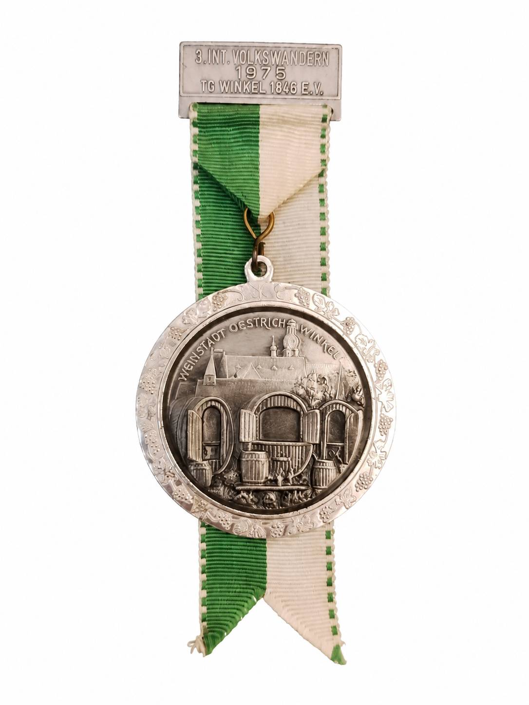 1780820872_1567974372 مدال کلکسیونی قدیمی اوریجینال آلمانی 1975 weinstaot oestrich winkel - Image 1