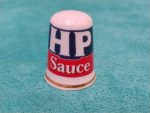 انگشتانه کلکسیونی قدیمی انگلیسی آکبند طرح برند HP sauce