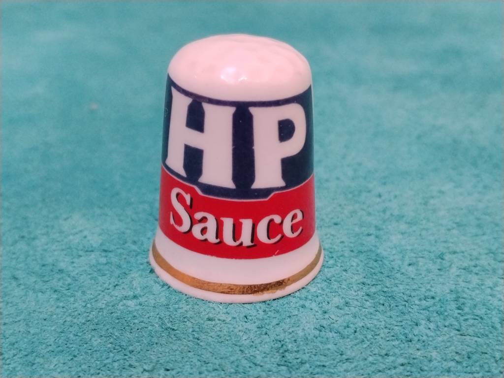 1784523925_9037610332 انگشتانه کلکسیونی قدیمی انگلیسی آکبند طرح برند HP sauce - Image 1