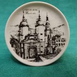 دیوارکوب، پلاک کلکسیونی سیاه قلم آلمانی باواریا طرح دروازه پل هایدلبرگ آلمان Heidelberg