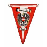 پرچم سه گوش کلکسیونی و زیبای اتریش Austria