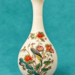 گلدان کلکسیونی wedgwood انگلیس با طرح kutani crane
